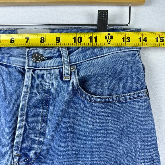 Everlane 90s Cheeky Jeans Womens 26 Light Wash High Rise Raw Hem Casual Denim - Picture 7 of 13